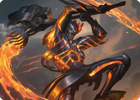 Forgehammer Centurion Art Card [Phyrexia: All Will Be One Art Series] | Impulse Games and Hobbies