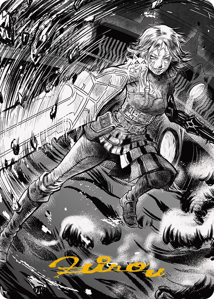 Nahiri, the Unforgiving 2 Art Card (Gold-Stamped Signature) [Phyrexia: All Will Be One Art Series] | Impulse Games and Hobbies