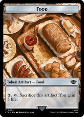 Smaug // Food (0022) Double-Sided Token (Surge Foil) [The Lord of the Rings: Tales of Middle-Earth Tokens] | Impulse Games and Hobbies