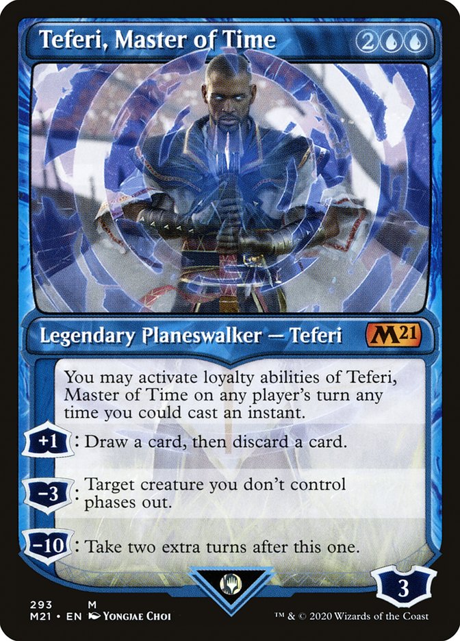 Teferi, Master of Time (Showcase) (293) [Core Set 2021] | Impulse Games and Hobbies