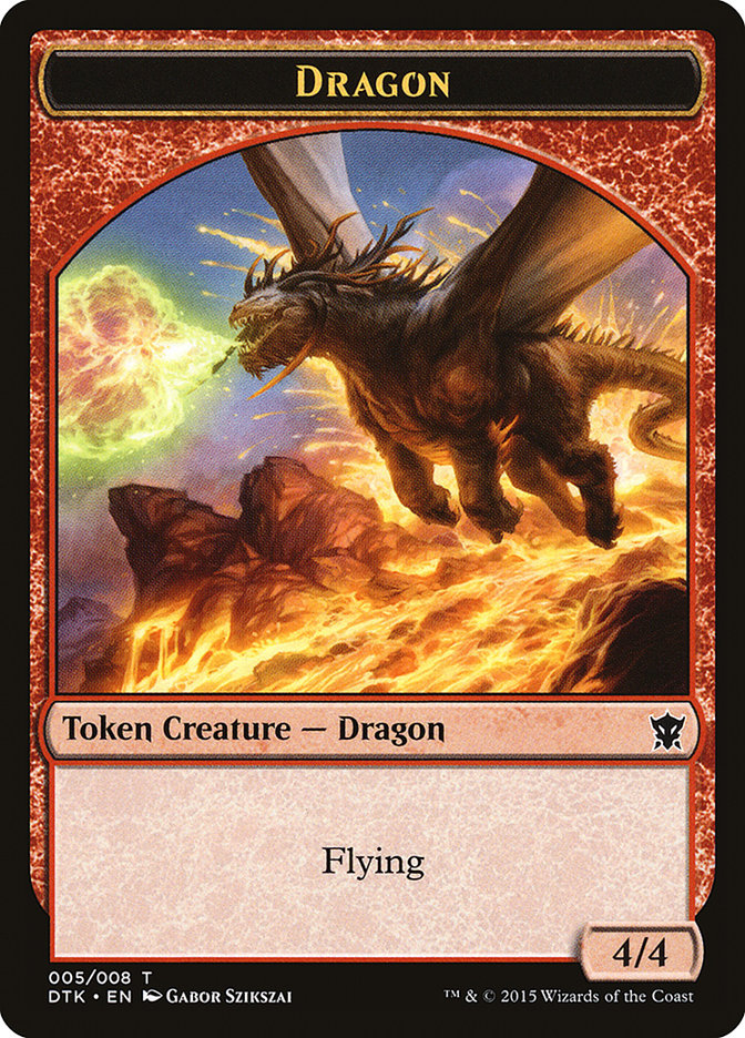 Dragon Token [Dragons of Tarkir Tokens] | Impulse Games and Hobbies