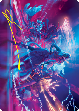 Prismari Command Art Card (Gold-Stamped Signature) [Strixhaven: School of Mages Art Series] | Impulse Games and Hobbies