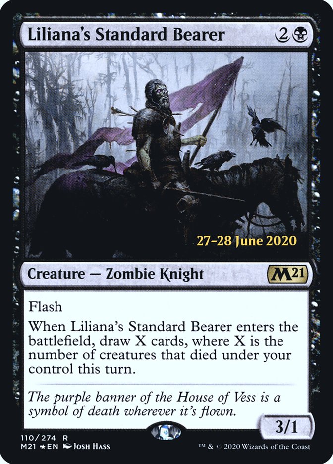 Liliana's Standard Bearer  [Core Set 2021 Prerelease Promos] | Impulse Games and Hobbies