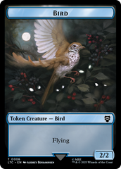 Elf Warrior // Bird Double Sided Token [The Lord of the Rings: Tales of Middle-Earth Commander Tokens] | Impulse Games and Hobbies