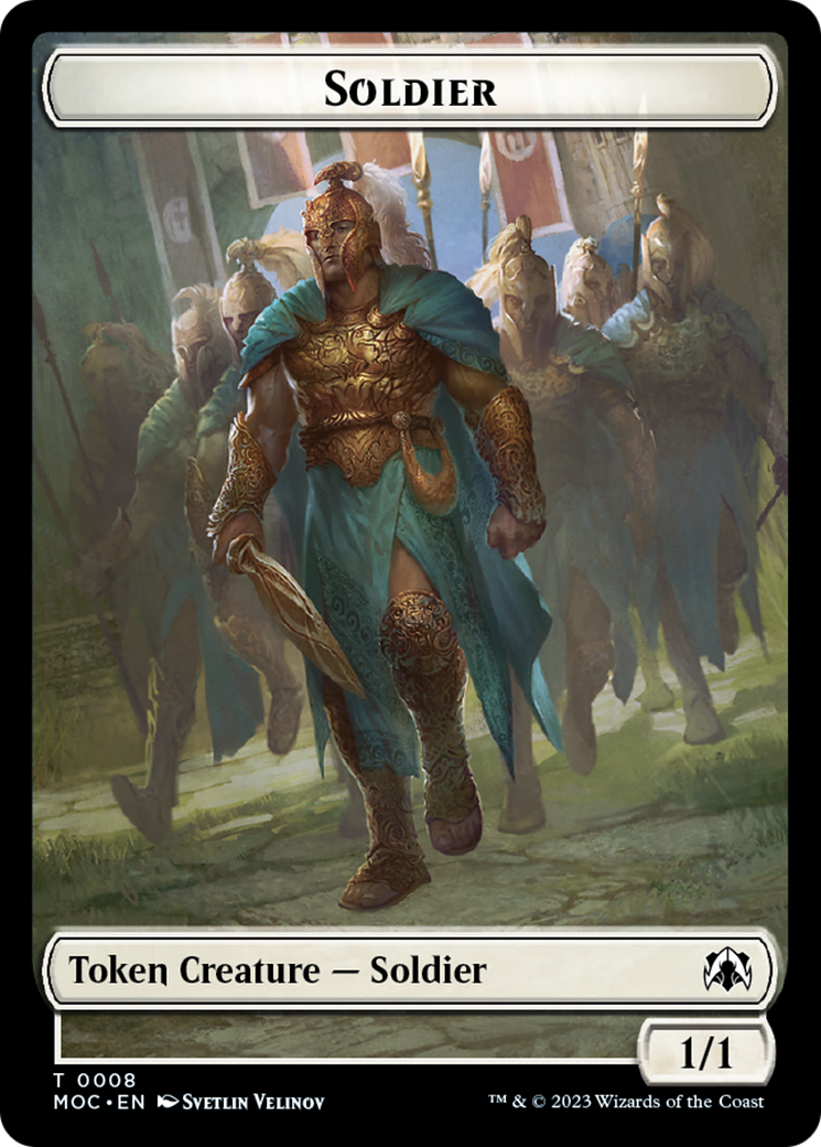 Soldier // Insect Double-Sided Token [March of the Machine Commander Tokens] | Impulse Games and Hobbies