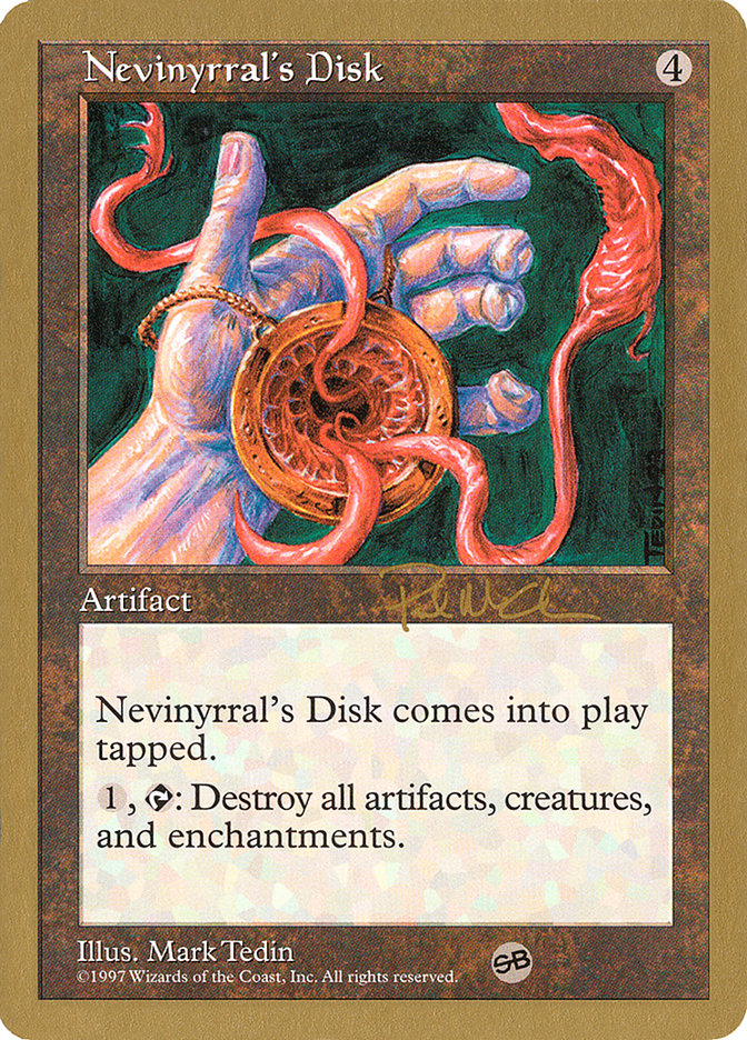 Nevinyrral's Disk (Paul McCabe) (SB) [World Championship Decks 1997] | Impulse Games and Hobbies