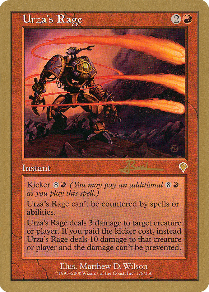 Urza's Rage (Antoine Ruel) [World Championship Decks 2001] | Impulse Games and Hobbies