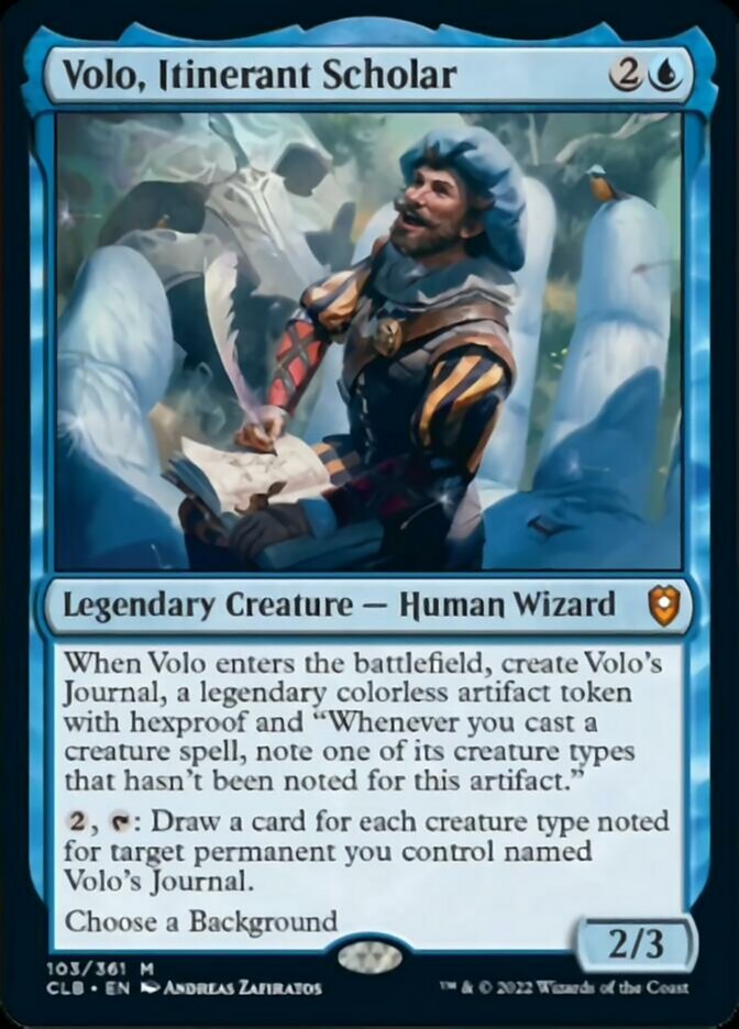 Volo, Itinerant Scholar [Commander Legends: Battle for Baldur's Gate] | Impulse Games and Hobbies