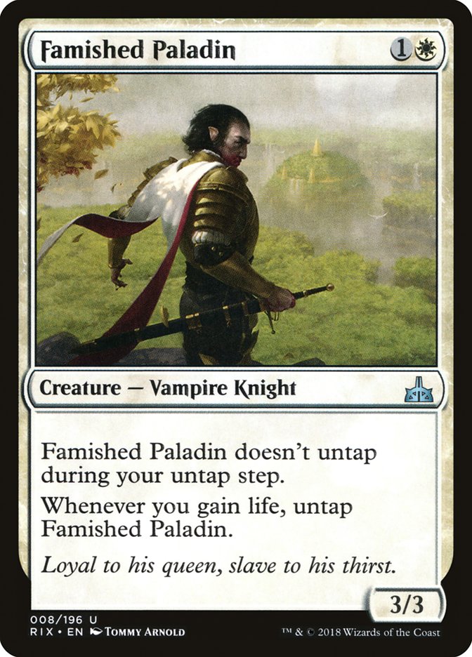 Famished Paladin [Rivals of Ixalan] | Impulse Games and Hobbies