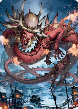 Atsushi, the Blazing Sky 2 Art Card [Kamigawa: Neon Dynasty Art Series] | Impulse Games and Hobbies