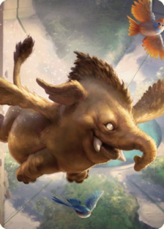 Lulu, Loyal Hollyphant Art Card (18) [Commander Legends: Battle for Baldur's Gate Art Series] | Impulse Games and Hobbies