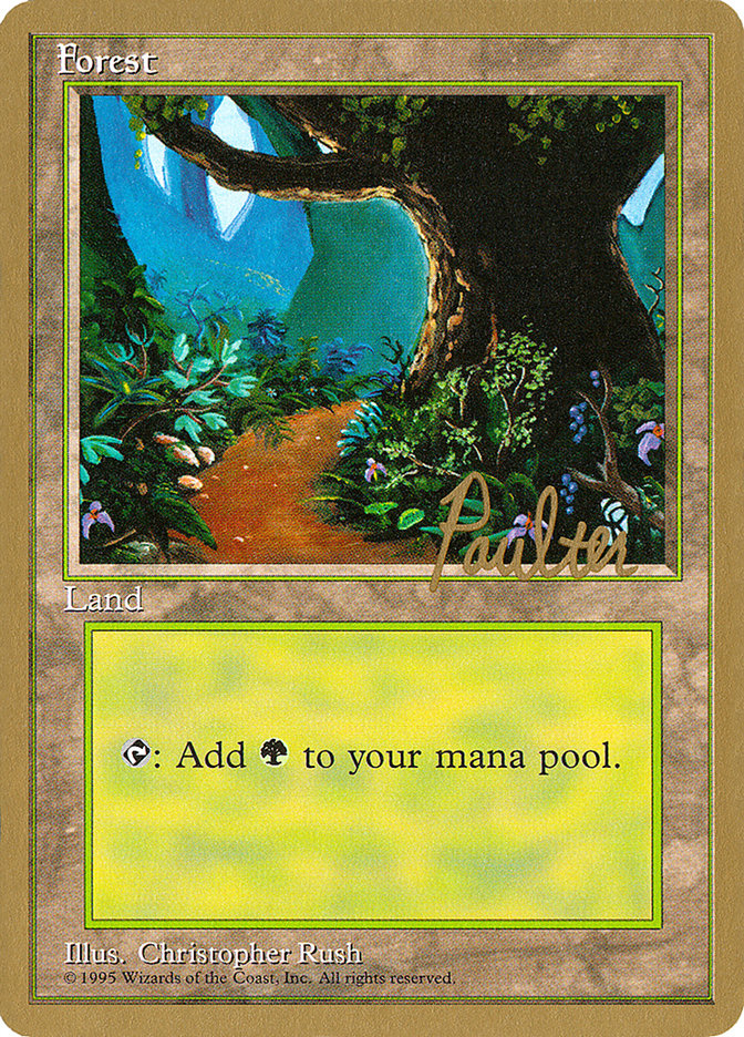 Forest (pp376) (Preston Poulter) [Pro Tour Collector Set] | Impulse Games and Hobbies