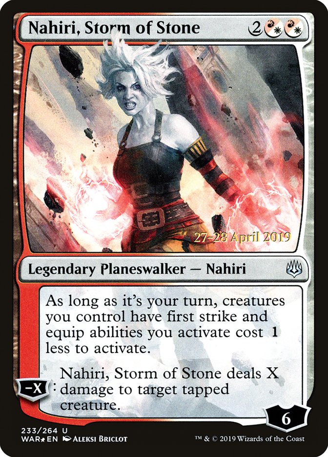 Nahiri, Storm of Stone  [War of the Spark Prerelease Promos] | Impulse Games and Hobbies