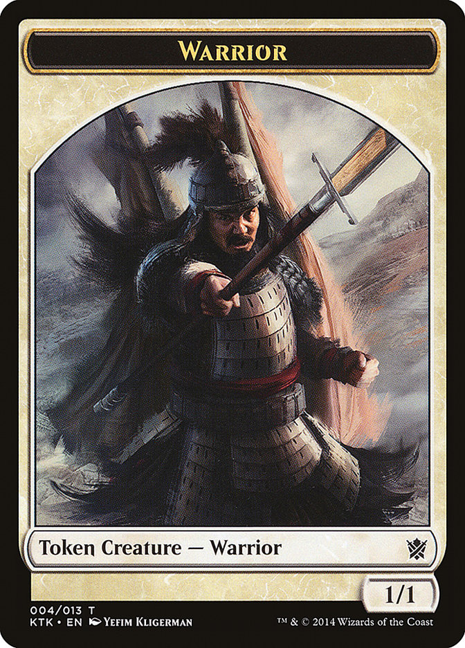 Warrior (004/013) [Khans of Tarkir Tokens] | Impulse Games and Hobbies