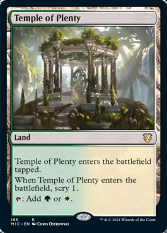 Temple of Plenty [Innistrad: Midnight Hunt Commander] | Impulse Games and Hobbies