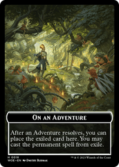 Wicked Role / Cursed Role // Emblem - On An Adventure Double-Sided Token [Wilds of Eldraine Tokens] | Impulse Games and Hobbies