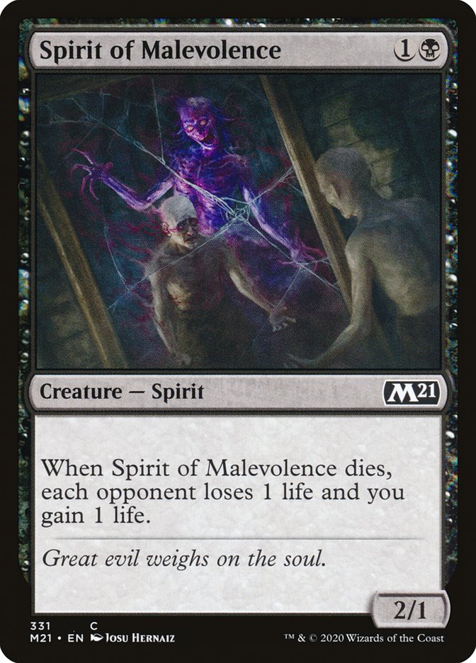 Spirit of Malevolence [Core Set 2021] | Impulse Games and Hobbies