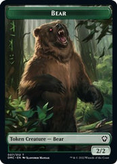 Kavu // Bear Double-sided Token [Dominaria United Commander Tokens] | Impulse Games and Hobbies