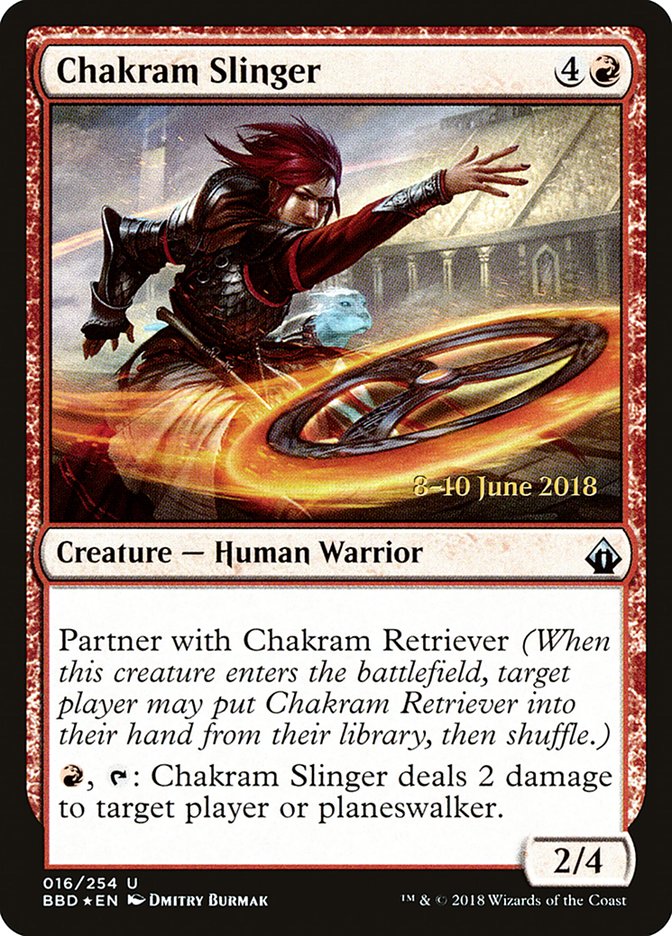 Chakram Slinger [Battlebond Prerelease Promos] | Impulse Games and Hobbies