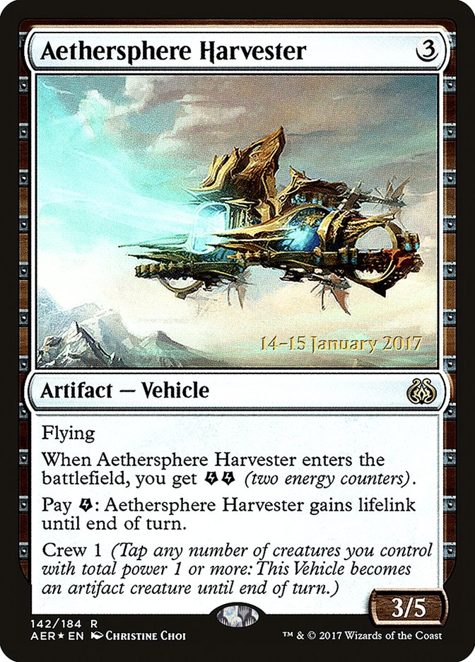 Aethersphere Harvester  [Aether Revolt Prerelease Promos] | Impulse Games and Hobbies