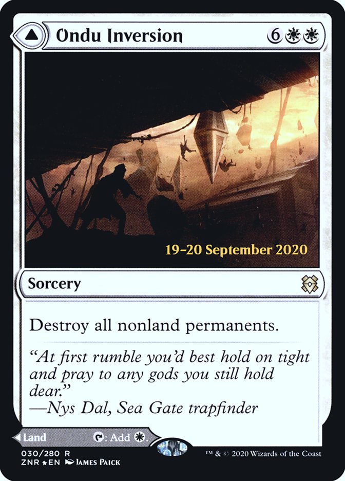 Ondu Inversion // Ondu Skyruins  [Zendikar Rising Prerelease Promos] | Impulse Games and Hobbies