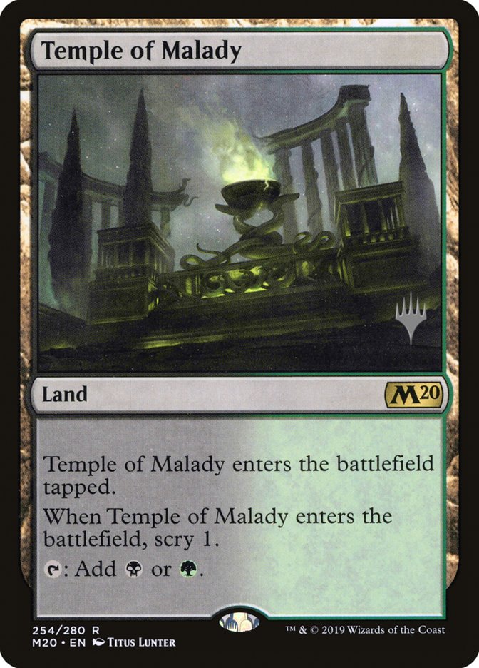 Temple of Malady (Promo Pack) [Core Set 2020 Promos] | Impulse Games and Hobbies