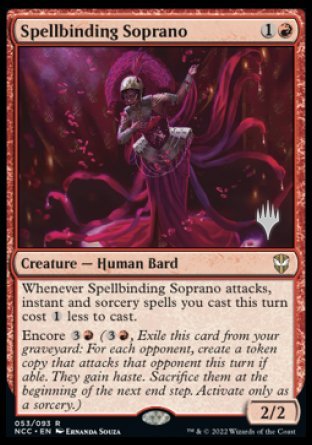 Spellbinding Soprano (Promo Pack) [Streets of New Capenna Commander Promos] | Impulse Games and Hobbies