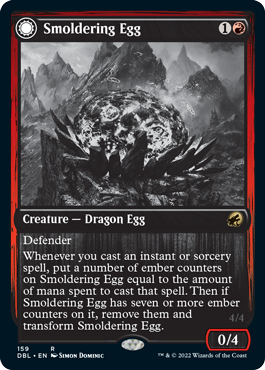 Smoldering Egg // Ashmouth Dragon [Innistrad: Double Feature] | Impulse Games and Hobbies