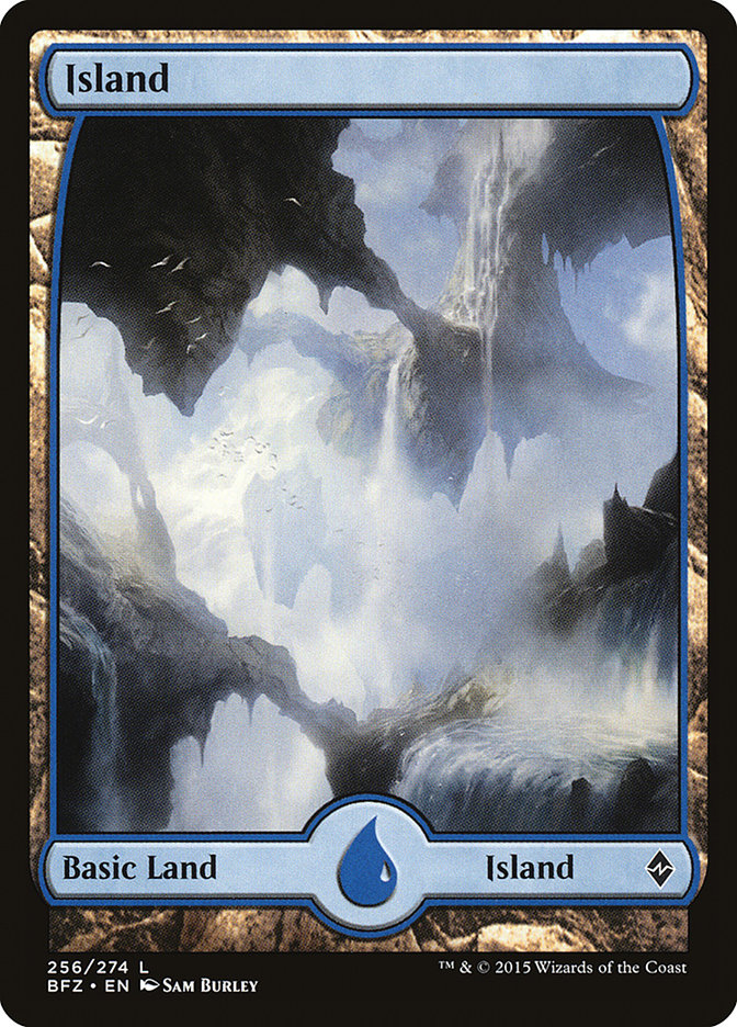 Island (256) (Full Art) [Battle for Zendikar] | Impulse Games and Hobbies