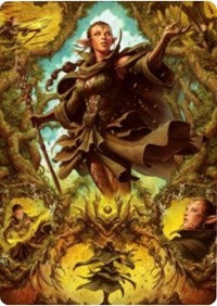 Nissa of Shadowed Boughs 2 Art Card [Zendikar Rising Art Series] | Impulse Games and Hobbies