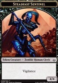 Steadfast Sentinel // Zombie Double-sided Token [Hour of Devastation Tokens] | Impulse Games and Hobbies