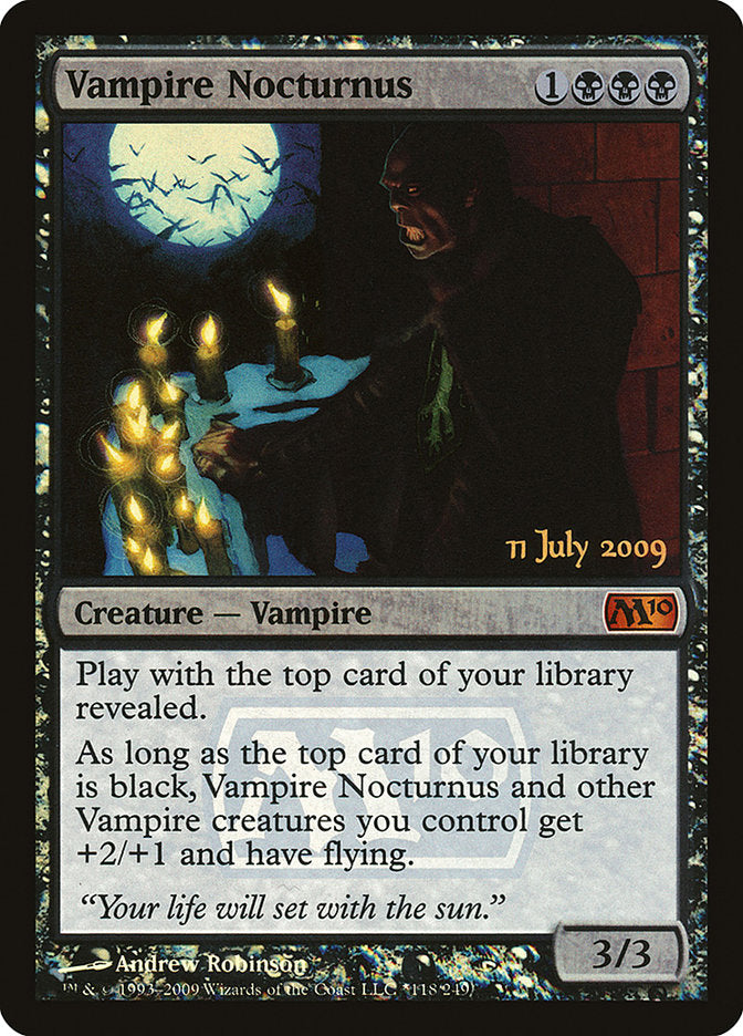 Vampire Nocturnus [Magic 2010 Prerelease Promos] | Impulse Games and Hobbies