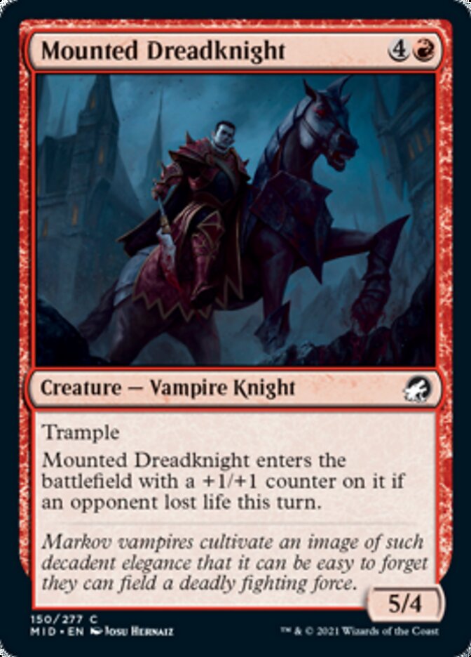 Mounted Dreadknight [Innistrad: Midnight Hunt] | Impulse Games and Hobbies