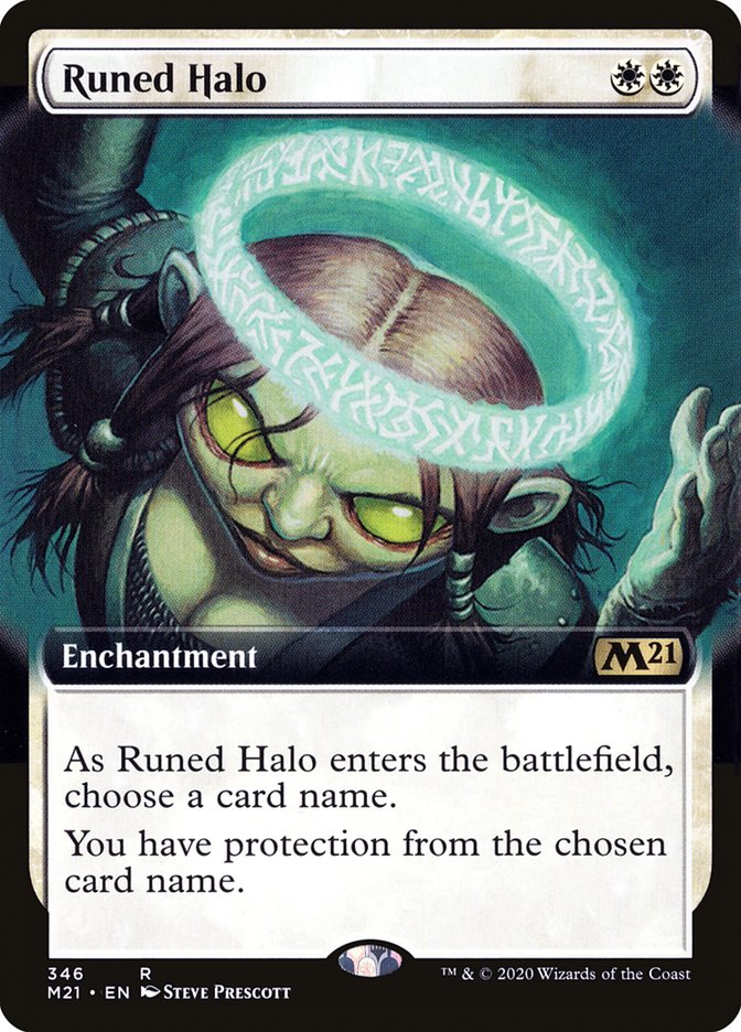 Runed Halo (Extended Art) [Core Set 2021] | Impulse Games and Hobbies