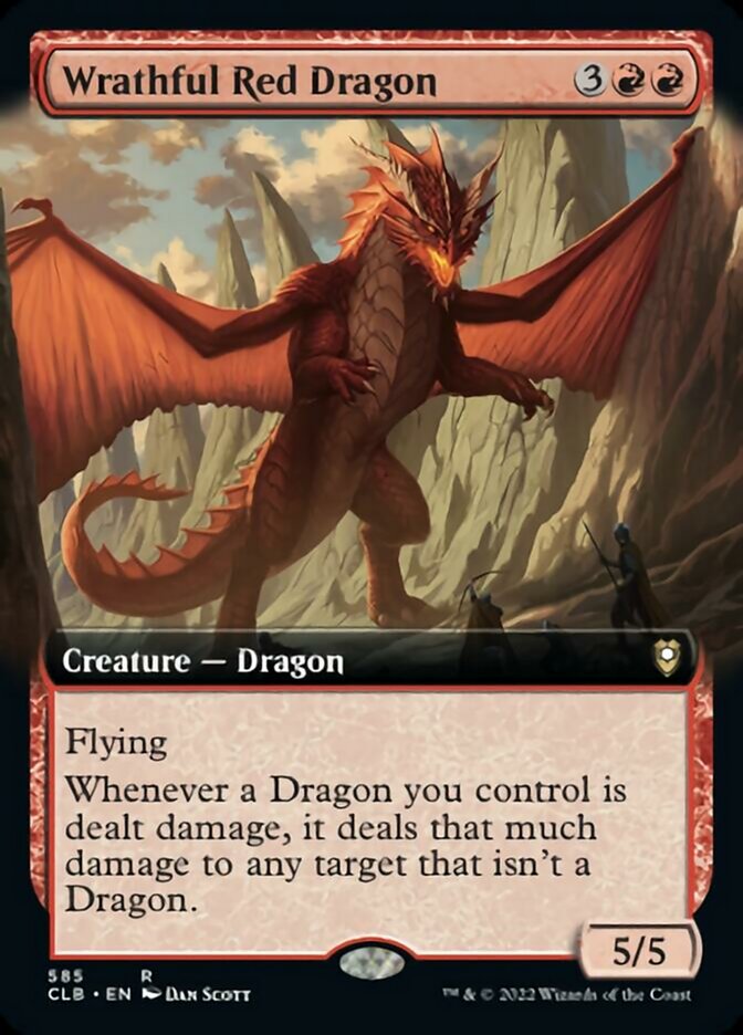 Wrathful Red Dragon (Extended Art) [Commander Legends: Battle for Baldur's Gate] | Impulse Games and Hobbies