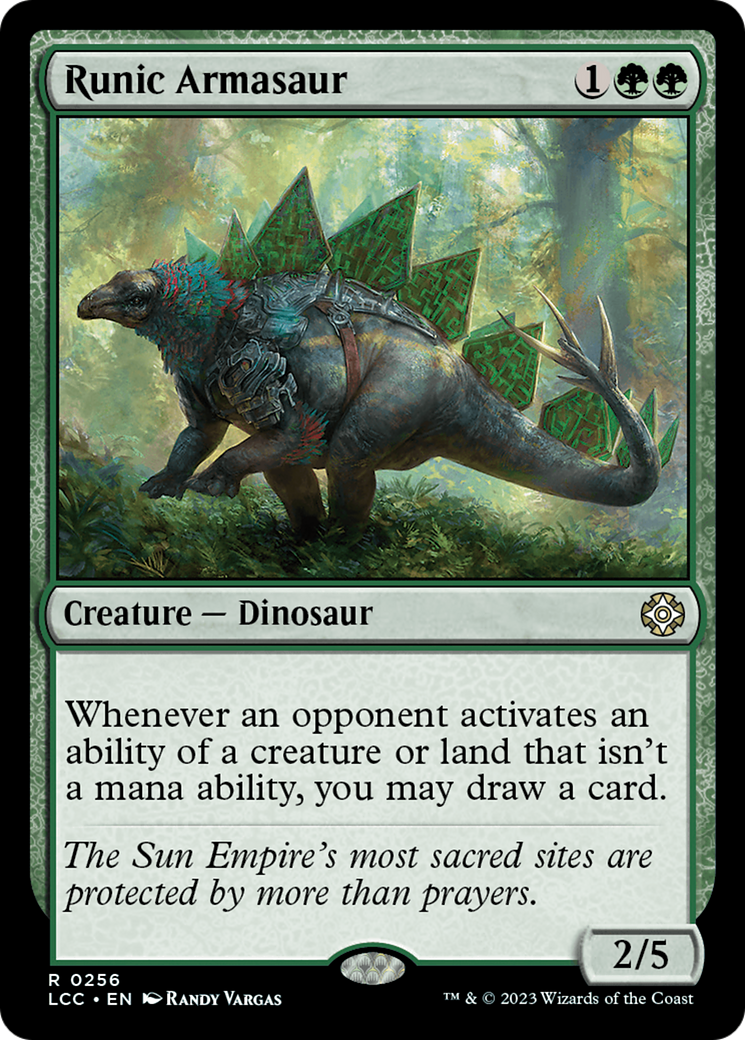 Runic Armasaur [The Lost Caverns of Ixalan Commander] | Impulse Games and Hobbies