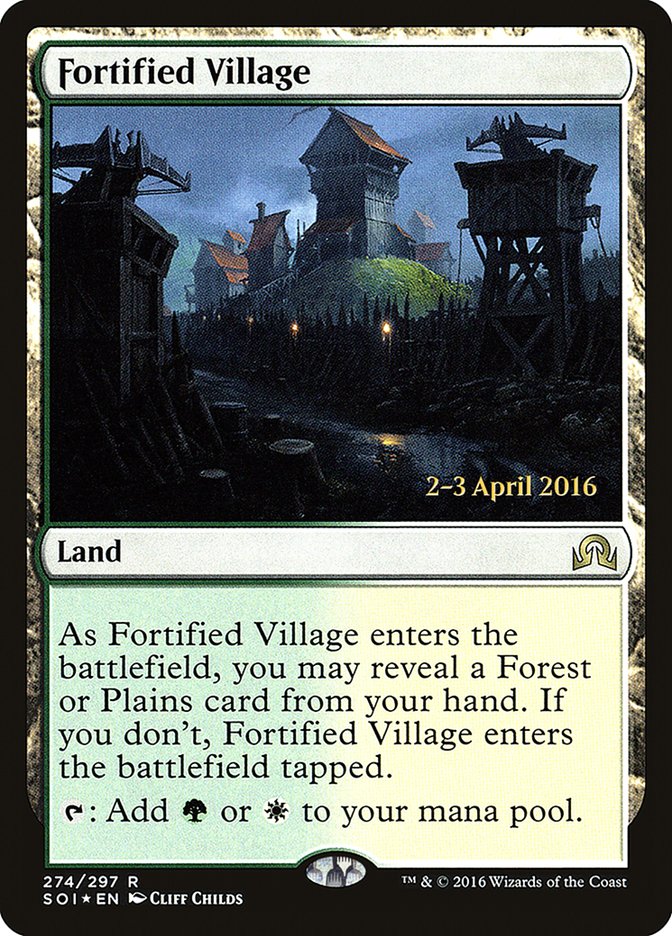 Fortified Village [Shadows over Innistrad Prerelease Promos] | Impulse Games and Hobbies