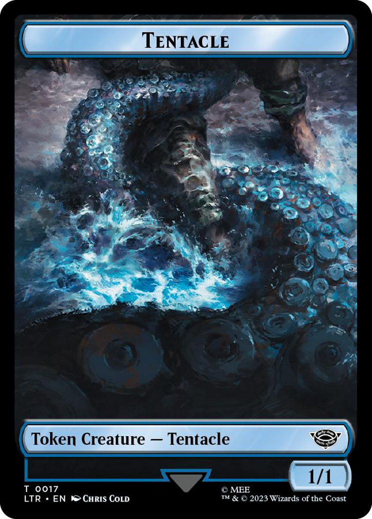 Tentacle // Food (0024) Double-Sided Token (Surge Foil) [The Lord of the Rings: Tales of Middle-Earth Tokens] | Impulse Games and Hobbies