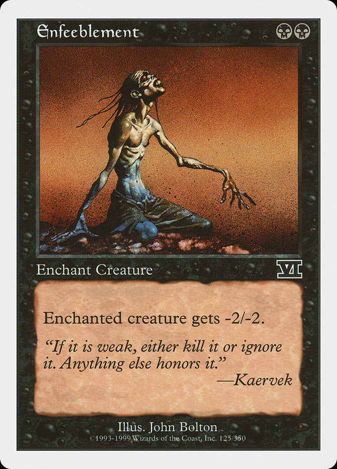 Enfeeblement [Classic Sixth Edition] | Impulse Games and Hobbies