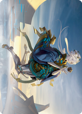 Moonfolk Puzzlemaker Art Card [Kamigawa: Neon Dynasty Art Series] | Impulse Games and Hobbies