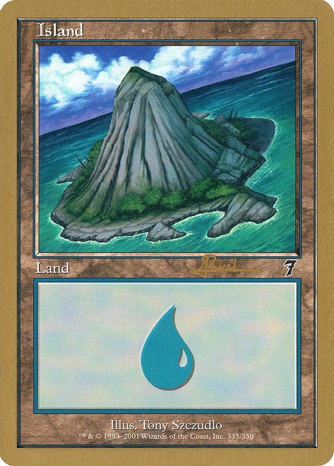 Island (ar335) (Antoine Ruel) [World Championship Decks 2001] | Impulse Games and Hobbies