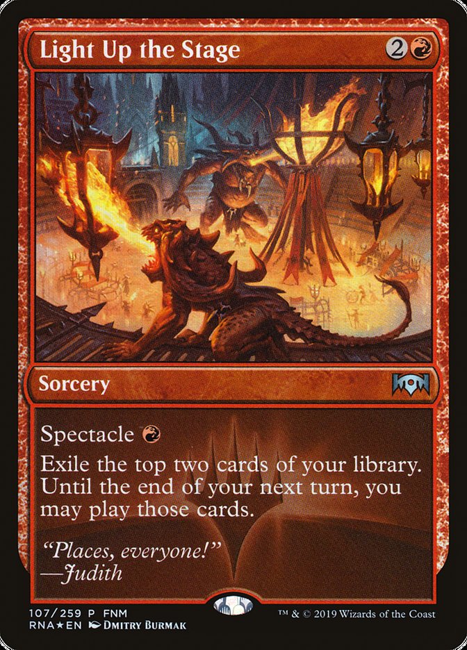 Light Up the Stage (FNM) [Ravnica Allegiance Promos] | Impulse Games and Hobbies