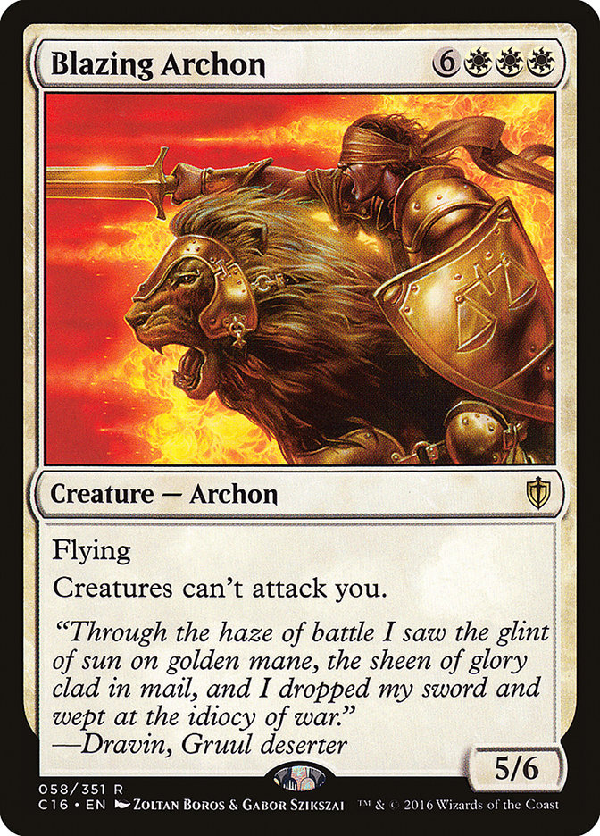 Blazing Archon [Commander 2016] | Impulse Games and Hobbies