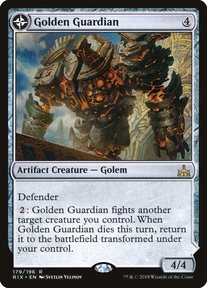 Golden Guardian // Gold-Forge Garrison [Rivals of Ixalan] | Impulse Games and Hobbies