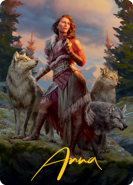 Arlinn, the Pack's Hope 1 Art Card (Gold-Stamped Signature) [Innistrad: Midnight Hunt Art Series] | Impulse Games and Hobbies