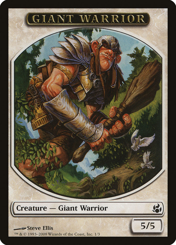 Giant Warrior [Morningtide Tokens] | Impulse Games and Hobbies