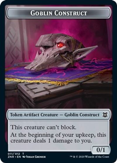 Satyr // Goblin Construct Double-Sided Token [Challenger Decks 2021 Tokens] | Impulse Games and Hobbies