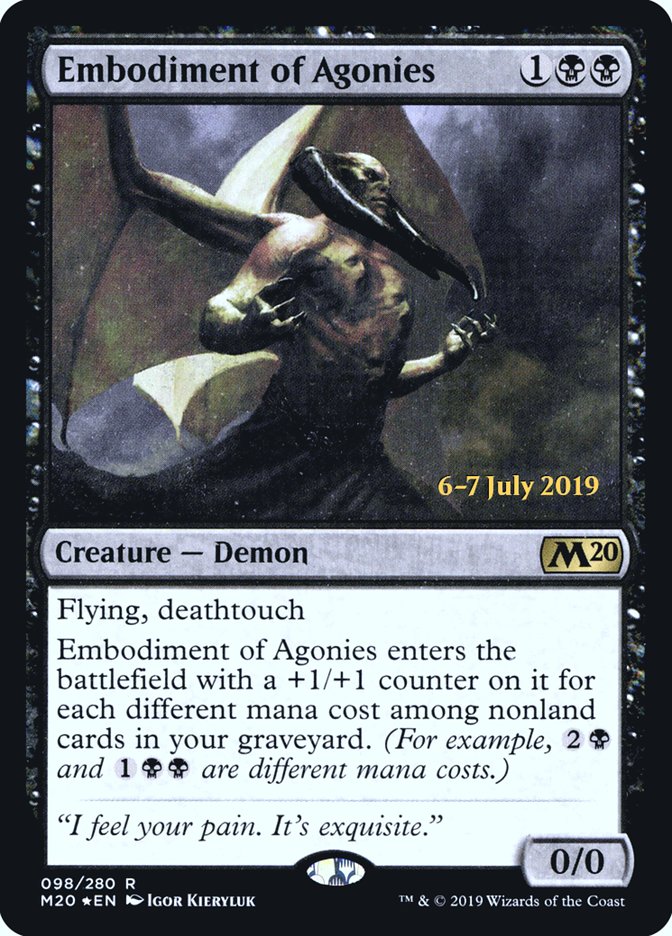 Embodiment of Agonies  [Core Set 2020 Prerelease Promos] | Impulse Games and Hobbies