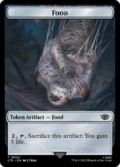 Smaug // Food (0024) Double-Sided Token (Surge Foil) [The Lord of the Rings: Tales of Middle-Earth Tokens] | Impulse Games and Hobbies