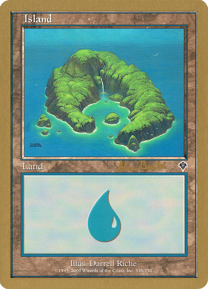 Island (ab338) (Alex Borteh) [World Championship Decks 2001] | Impulse Games and Hobbies